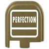 NDZ Performance Slide Cover Back Plate for Glock 43 43X 48, 9mm, Laser Engraved Anodized Aluminum in Olive Drab Green, Made in The USA - G Square Perfection view 1