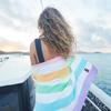 Dock & Bay Customized Beach Towel - Quick Dry, Sand Free - Compact, Lightweight - 100% Recycled - Includes Bag - Summer - Unicorn Waves - Extra Large view 4