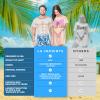 The Original Women's Bikini Shirt - Funny Bikini Print Bathing Suit Cover-up Beach Tshirt Dress for Women Men (Tropical girl, One Size Plus) view 4