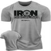 Gymish Lifestyle Strength Training Workout T-Shirt Iron Discipline Mens Gym Training Muscle Tee (MED, Iron Discipline Grey) view 1