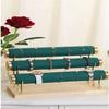 RJ Displays-Velvet Green Detachable Wood Gold Hardware Detachable 3 Tier Bracelet, Watch, Bangle Jewelry Holder Organizer Display Stand. Comes with Micro Fiber Jewelry Cleaning/Polishing Cloth (Green) view 3