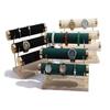 RJ Displays-Velvet Green Detachable Wood Gold Hardware Detachable 3 Tier Bracelet, Watch, Bangle Jewelry Holder Organizer Display Stand. Comes with Micro Fiber Jewelry Cleaning/Polishing Cloth (Green) view 4
