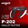 Majek K5 P-202 New Red and Black Golf Putter Right Handed Club Claw Style Forgiving Mallet 32 Inches Precision Steel Shaft Lady Flex Ultra Petite Length Perfect for Lining up Your Putts view 2