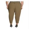 Calvin Klein Womens Plus Stretch Tapered Ankle Pants Green 18W view 2