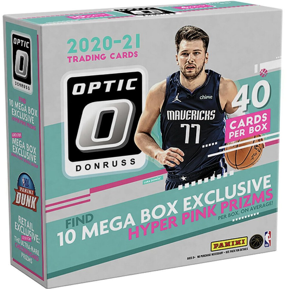 2020-21 Donruss Optic Megas Box - Hyper Pink prizms- 40 Cards