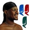 DuragPro 4 Pack Silk Durag for Men, Enhenced Duribility and Compression, Silky Satin Do Rag (Black/Green/Blue/Red) view 1