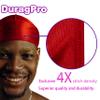 DuragPro 4 Pack Silk Durag for Men, Enhenced Duribility and Compression, Silky Satin Do Rag (Black/Green/Blue/Red) view 2