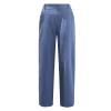 XUNRYAN Capri Pants Women Casual Summer Elastic High Waist Linen Pants Loose Wide Leg Cargo Pants Crop Trouser with Pockets view 3