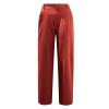 XUNRYAN Capri Pants Women Casual Summer Elastic High Waist Linen Pants Loose Wide Leg Cargo Pants Crop Trouser with Pockets view 4