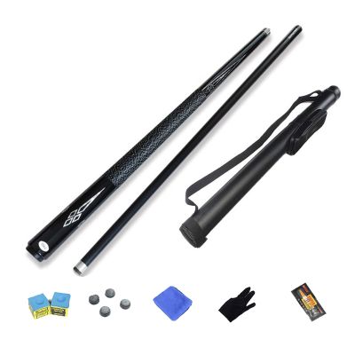 DFT Maple Pool cue Set, Large, Medium and Small Head Carbon cue 1/2 Split, Barrel, Box, cue Length 58 inches, Suitable for Chinese Black Eight/American Nine Ball Play(Color:Rod Barrel,Size:10mm)