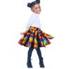BAZINRICHE African Girl Skirts Kente Print Outfit Short Skirt Ankara Kids Skirt Bohemian view 1