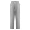 XUNRYAN Capri Pants Women Casual Summer Elastic High Waist Linen Pants Loose Wide Leg Cargo Pants Crop Trouser with Pockets view 4