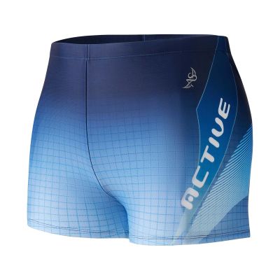 Angel season Swim Jammers for Men Square Leg Swimsuit Athletic Training Quick Dry Chlorine Resistant Mens Swim Briefs Light Blue