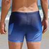 Angel season Swim Jammers for Men Square Leg Swimsuit Athletic Training Quick Dry Chlorine Resistant Mens Swim Briefs Light Blue view 3