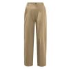 XUNRYAN Capri Pants Women Casual Summer Elastic High Waist Linen Pants Loose Wide Leg Cargo Pants Crop Trouser with Pockets view 4