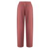 XUNRYAN Capri Pants Women Casual Summer Elastic High Waist Linen Pants Loose Wide Leg Cargo Pants Crop Trouser with Pockets view 3