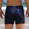 Angel season Swim Jammers for Men Square Leg Swimsuit Athletic Training Quick Dry Chlorine Resistant Mens Swim Briefs Dark Black view 3