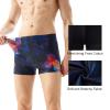 Angel season Swim Jammers for Men Square Leg Swimsuit Athletic Training Quick Dry Chlorine Resistant Mens Swim Briefs Dark Black view 4