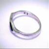 Black Onyx Inlay Gemstone Sterling Silver Ring Size 3.75 to 6.75 YOU SELECT SIZE view 2