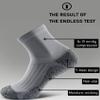 SITOISBE Quarter Compression Socks for Men Women, Cushioned Running Hiking Socks, Medium, Black/Grey (2 Pair of Each Color) view 4