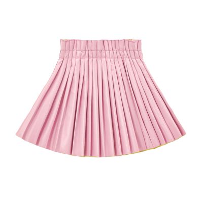 WELAKEN Pu Leather Skirts for Girls Kids & Teen & Toddler & Women Faux Leather Pleated Skirts