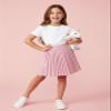 WELAKEN Pu Leather Skirts for Girls Kids & Teen & Toddler & Women Faux Leather Pleated Skirts view 2