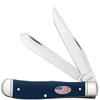Case XX Pocket Knife NAVY BLUE SYNTHETIC SMOOTH TRAPPER- FLUTED W/CIGAR BOX Item #71231-4254 SS - Length Closed: 4 1/4Inches view 1