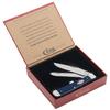 Case XX Pocket Knife NAVY BLUE SYNTHETIC SMOOTH TRAPPER- FLUTED W/CIGAR BOX Item #71231-4254 SS - Length Closed: 4 1/4Inches view 4
