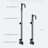 Vertical Fishing Rod Holder Aluminum Alloy Large Object Rear Bracket Fishing Rod Hanging Gun Turret Antenna Anti-skid And Anti-dropping Buckle Bracket Wall Mounted Fishing Rod Rack ( Color : Black ) view 2