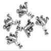24 PEWTER SILVERPLATED FROG CHARM PENDANT CF61 view 1