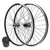 RUJIXU Mountain Bike Wheelset 26 inch Disc Brake Rim Brake MTB Quick Release Wheelset Double Wall Sealed Bearing Cassette 7 8 9 10 11 Speed 32 Spokes 6 Pawls (Color : Gray hud, Size : 26inch) view 1