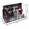 Better Display Cases Acrylic 2 Mini Football Helmet (not Full Size) Display Case with Mirror Case, Purple Risers Wall Mount and Mirror Base 17" x 6" x 7" (A019/V46) view 2