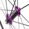 RUJIXU Bike Wheelset 700c Rim 40mm Quick Release Wheels V/C Brake Carbon Hub for 7 8 9 10 11 Speed Cassette 1925g Road Cruiser Bicycle Wheels (Color : Purple hud, Size : 700C) view 2
