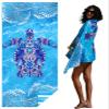 Microfiber Thin Lightweight Beach Towel Sand Free Quick Dry Absorbent Compact Towels for Swimming Pool Camping Beach Accessories Large Easy Pack Travel Things for Vacation Essentials Adult Gift view 1