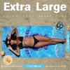 Microfiber Thin Lightweight Beach Towel Sand Free Quick Dry Absorbent Compact Towels for Swimming Pool Camping Beach Accessories Large Easy Pack Travel Things for Vacation Essentials Adult Gift view 2
