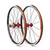 RUJIXU 406 Rim BMX Foldable Bicycle Wheelset 20'' C/V Brake Quick Release Wheels for 7/8/9/10/11 Speed Cassette 1294g (Color : A, Size : 406) view 1