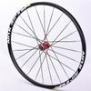 RUJIXU MTB Bicycle Wheelset, Mountain Bike Front Rear Wheels Set 26" 27.5" 29" Double Layer Alloy Rim Sealed Bearing, QR 8-11 Speed Cassette Carbon Hub Disc Brake 6 Bolts (Color : Red hud, Size : 26" view 3