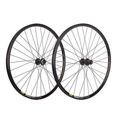 RUJIXU Mountain Bike Wheelset 26" 27.5" 29" Bicycle Rim MTB Centerlock Disc Brake Wheels Quick Release 32 Holes Cassette Hub for 7/8/9/10 Speed 1920g (Color : Black, Size : 27.5'')