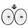 RUJIXU Mountain Bike Wheelset 26" 27.5" 29" Bicycle Rim MTB Centerlock Disc Brake Wheels Quick Release 32 Holes Cassette Hub for 7/8/9/10 Speed 1920g (Color : Black, Size : 27.5'') view 2