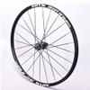 RUJIXU MTB Bicycle Wheelset, Mountain Bike Front Rear Wheels Set 26" 27.5" 29" Double Layer Alloy Rim Sealed Bearing, QR 8-11 Speed Cassette Carbon Hub Disc Brake 6 Bolts (Color : Black hud, Size : 2 view 3