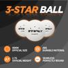 ZTTENLLY Ping Pong Balls White 12 Pack - Official Size & Weight, 3-Star 40mm ABS High Bounce Table Tennis Balls for Indoor/Outdoor Playing or Training view 2