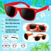 Kids Sunglasses Party Favors Bulk, Neon Sunglasses with UV400 Protection for Gilrs Boys Kids (48, black) view 3