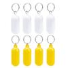 Jualyue Floating Keyring Float Keychain Plastic Capsule Shape Key Ring Pendant Key Holder for Boating Fishing 8PCS view 1