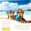 Jualyue Floating Keyring Float Keychain Plastic Capsule Shape Key Ring Pendant Key Holder for Boating Fishing 8PCS view 2