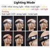 BEATLIPO COB+LED Motion IR Sensor Headlamp USB Rechargeable Headlight Torch Flashlight for Hiking, Running, Repairing, Fishing, Cycling (Yellow to White to Red III) view 4