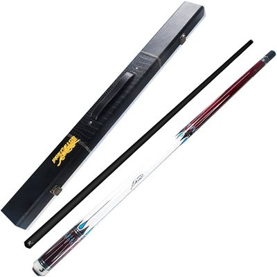 RYGHTTYT snooker and pool cues adult with case 1/2 Split Pool Cue Stick Single Pole, Maple Pool Cue Black Forelimbs 57Inch, Billiard Pool Cue Adult 19Oz Nano Hard Paint 10.8/11.8/13Mm Tips,Black Maple