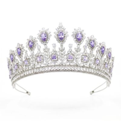 Cubic Zirconia Royal Tiara Crown for Women