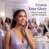 Cubic Zirconia Royal Tiara Crown for Women view 2