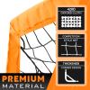 RUNBOW 6x4 ft Portable Kids Soccer Goal for Backyard Practice Soccer Net with Carry Bag (6x4 FT, 2 Pack, Orange) view 2