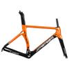 HIMALO 700c Road Bike Frameset Carbon C Brake Racing Frame QR 100/130mm Internal Routing Rame Set 46/48/50/52/54CM (Color : Orange, Size : 48cm) view 1